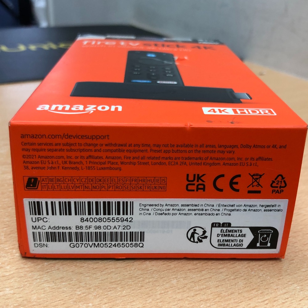 Amazon Amazon Fire Stick 4K Ultra HD Firestick TV Stick Streaming Alexa